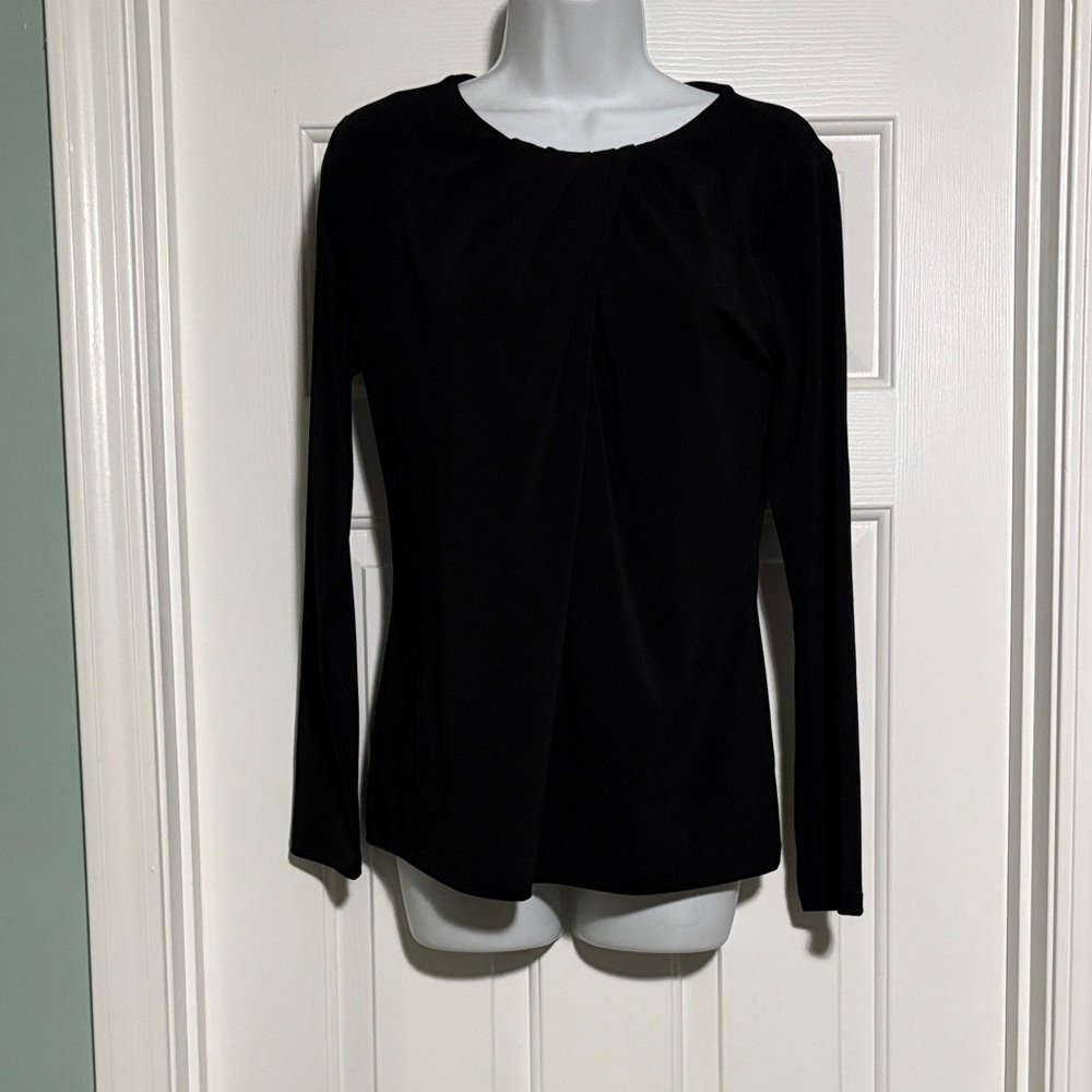 Talbots Classic Black Long Sleeve Top
